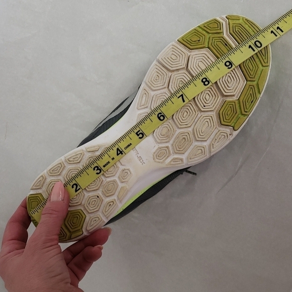 Nike Flex TR 6 Training Shoe Grey & Neon Green 9 VGUC - Picture 10 of 12